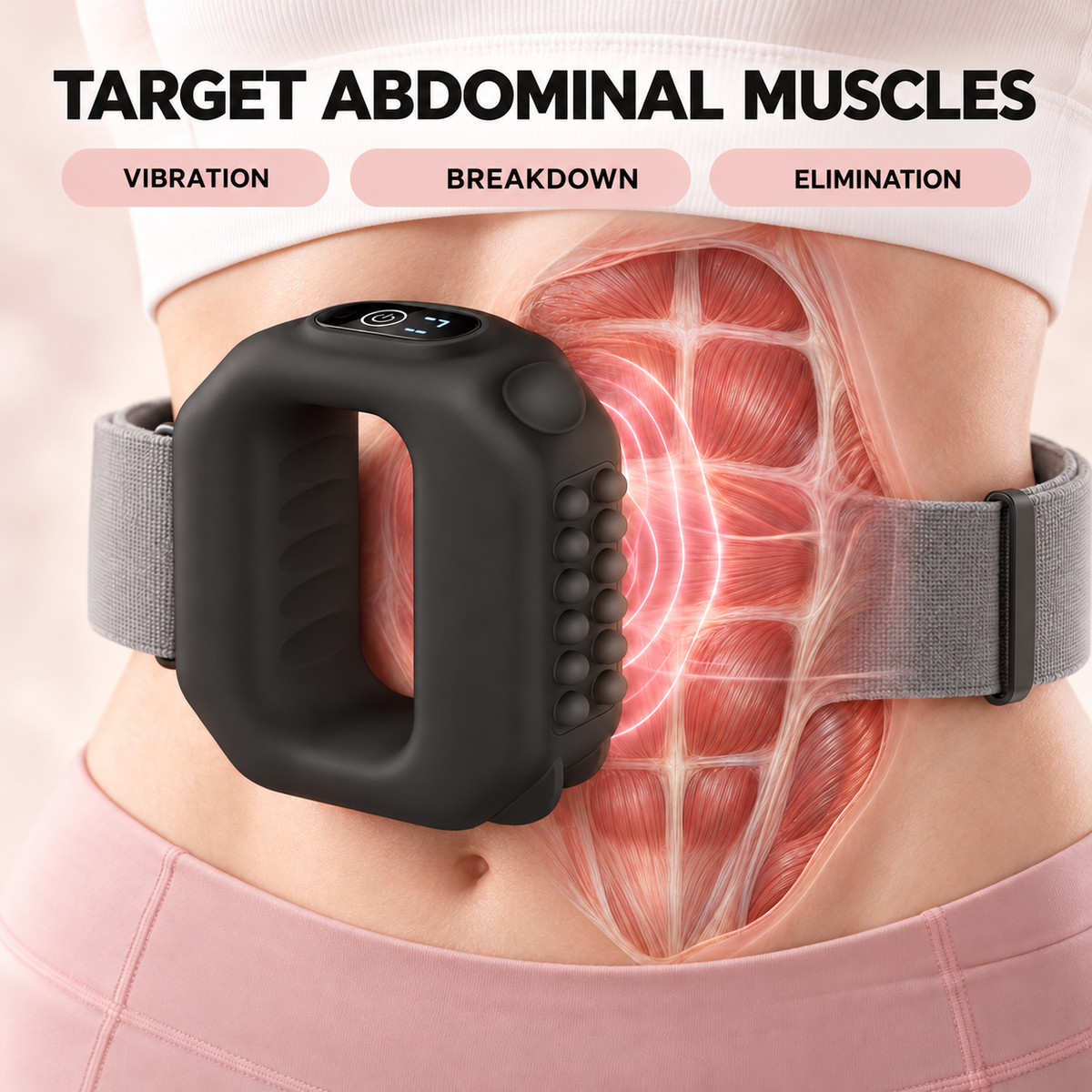 The Fascia Ring Belt - Ab Machine for Tighter Stomach + Soothing Relief for Muscle Recovery and Cramps