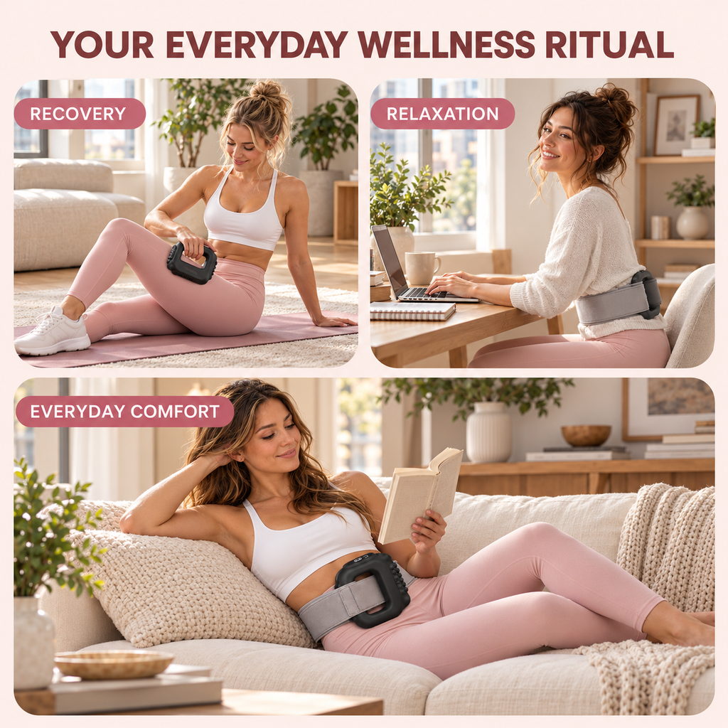 The Fascia Ring Belt - Ab Machine for Tighter Stomach + Soothing Relief for Muscle Recovery and Cramps