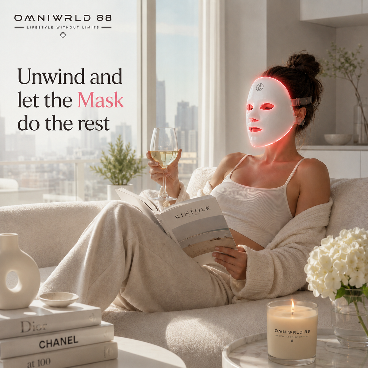 Red Light Mask – LED Red Light Therapy Face Mask for Skin